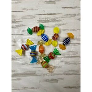 Colorful Murano Style Art GLASS CANDY PIECES